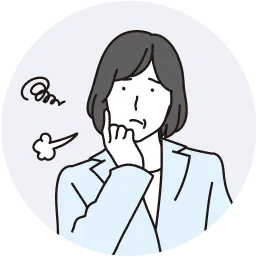 ため息をつく女性のイラスト