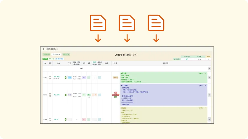帳票・支援記録作成