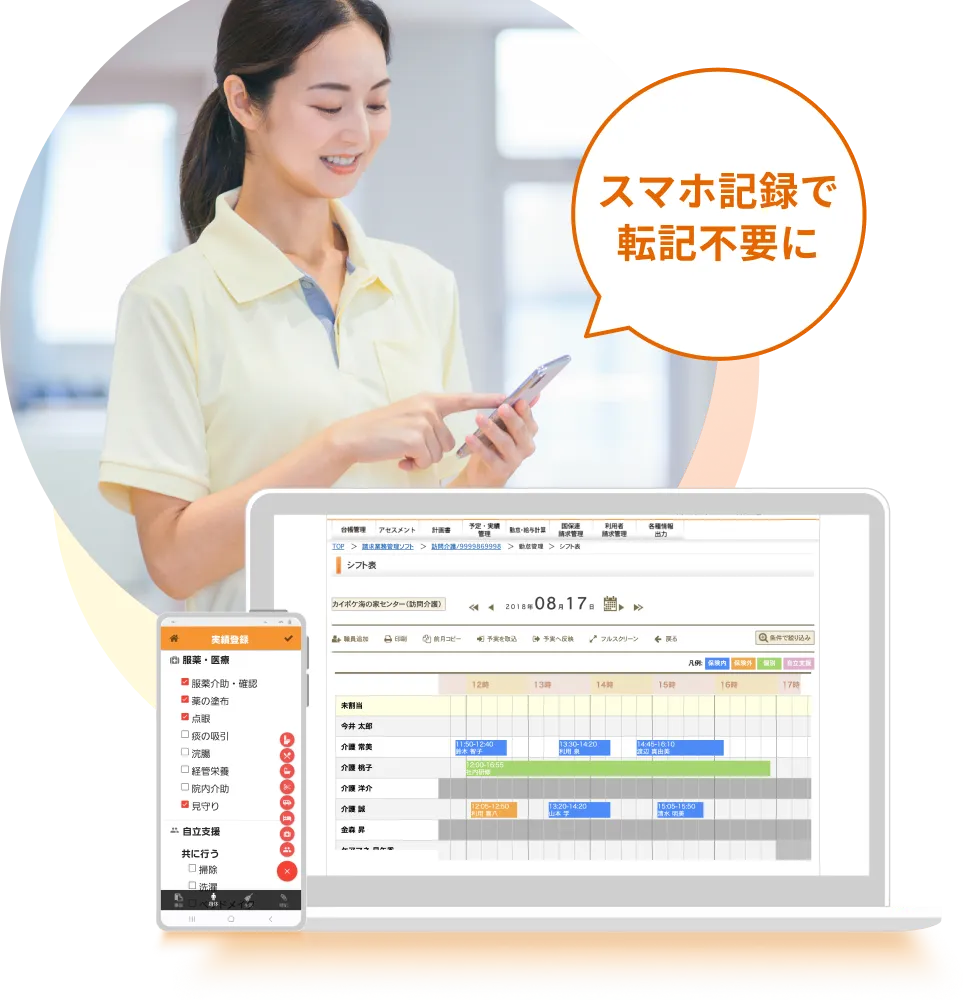 カイポケ訪問介護の担当者