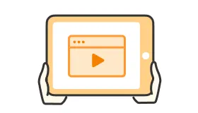 パソコンにチェックが入っているイラスト