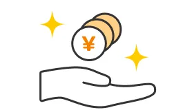 お金を持っているイラスト