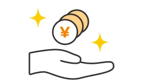 お金を持っているイラスト
