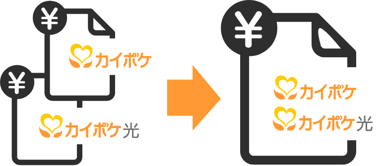 カイポケ料金とおまとめ請求 イメージ