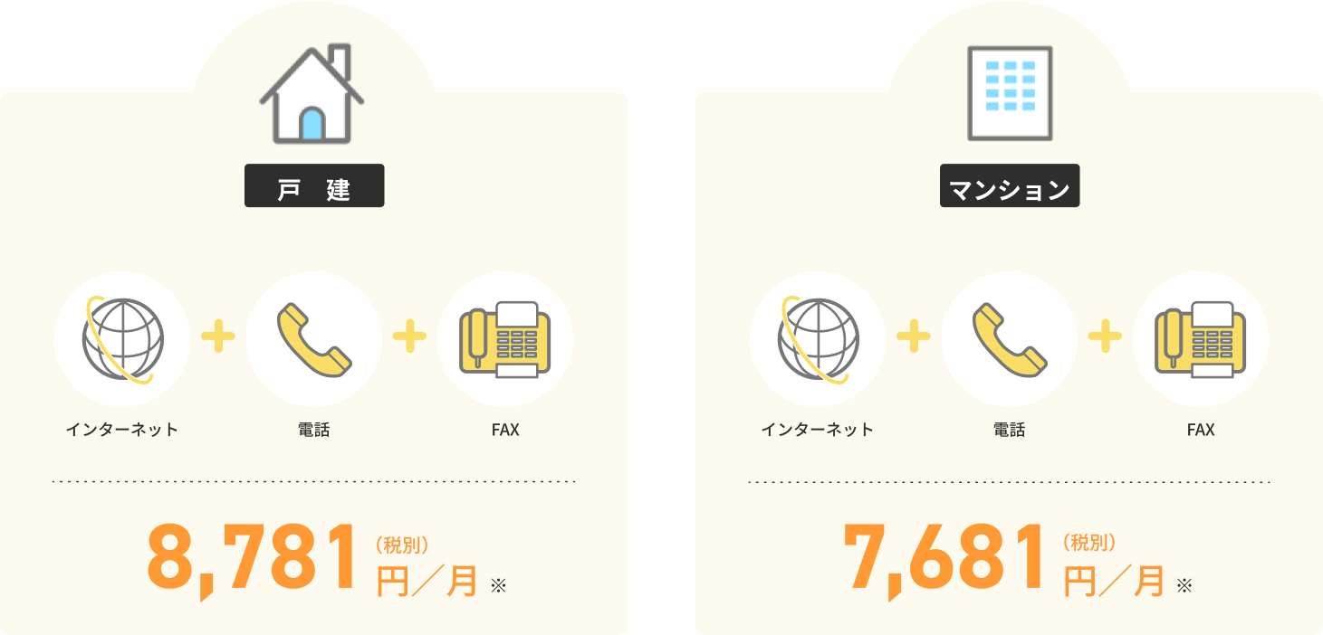 インターネット・電話・FAXをカイポケにおまとめ！